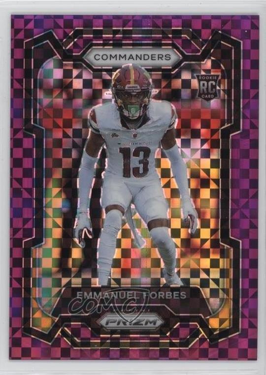 2023 Panini Prizm Rookies Purple Power 29/49 Emmanuel Forbes #399 Rookie RC us8