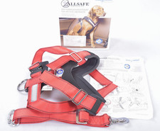 Allsafe Comfort Sicherheitsgurt Gr M Auto Hund XL TÜV-geprüft Hundegeschirr Rot