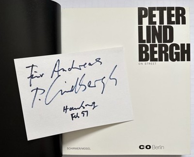 Peter Lindbergh signiert On Street Fotograf Unterschrift Signed Autogramm