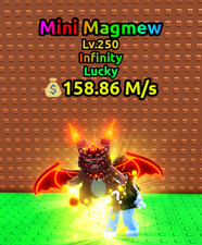 Lucky Mini Magmew 158m/s Escape Tsunami For Brainrots -