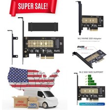 M.2 NVMe to PCIe Adapter with Aluminum Heatsink - Optimized Cooling Solution
