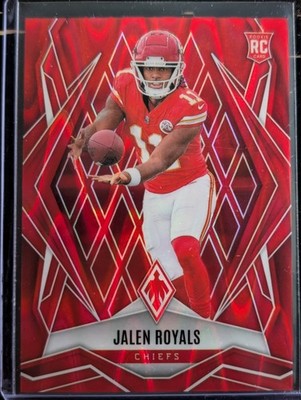 2025 Panini Phoenix - Rookies Jalen Royals #156 Red Seismic /99 (RC) COLOR MATCH