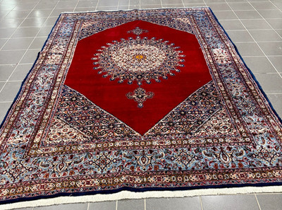 Perserteppich handgeknüpft schöner Moud 205 x 280 cm ( frisch gewaschen )N0145