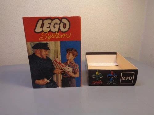 LEGO SYSTEM DENMARK VINTAGE 1950'S ORIGINAL BOX FOR SET No 270 VERY RARE NMINT
