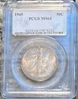 1945 Walking Liberty Half Dollar PCGS MS 64