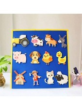 Old MacDonald A Farm Felt Story Set Flannel Board Kids Educational Toy 12PCS