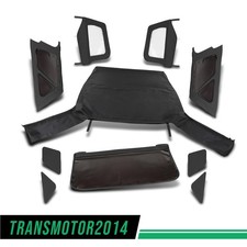 Fit For 2007-2009 Jeep Wrangler Jk Unlimited 4-door Soft Top With Tinted Windows
