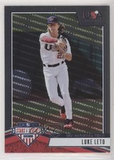 2019 Panini USA Baseball Stars & Stripes Longevity Luke Leto #64 0g4