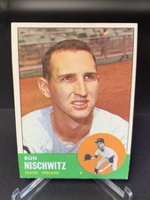 1963 Topps Ron Nischwitz #152 Cleveland Indians Very Good-Excellent Vintage