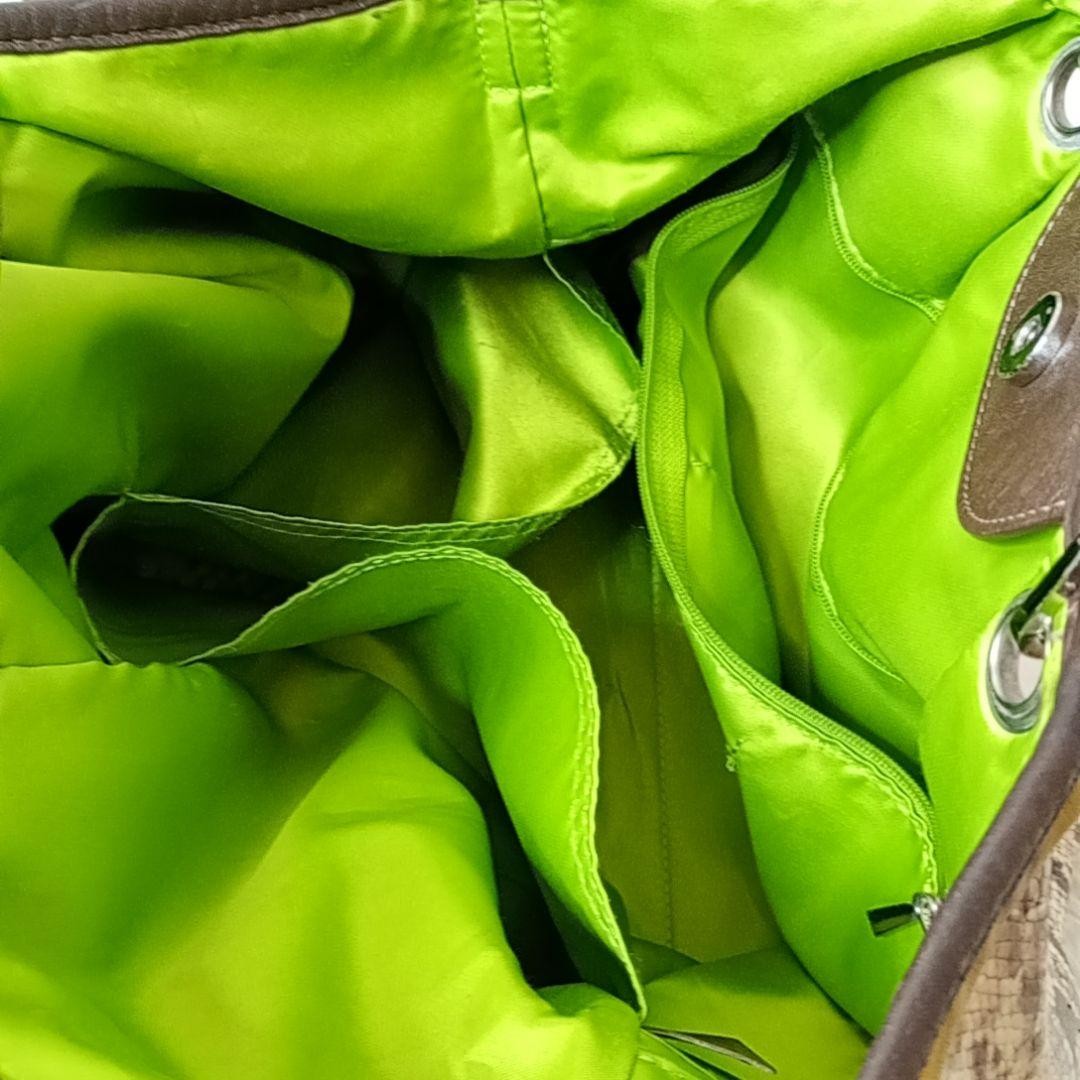 Rare Longchamp Tote Bag Python Pattern Genuine Le… - image 12