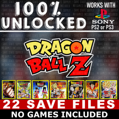 DragonBall Dragon Ball Z DBZ Budokai Tenkaichi Raging PS2 PS3 Memory Card USB