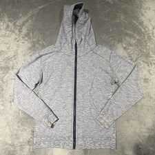Lululemon Scuba Hoodie Women's 12 Heathered Core Medium Gray Light Cotton Fleece