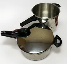 Fagor Rapida Pressure Cooker Stainless Steel 7 Liter & 4 Liter Pot with 1 Lid