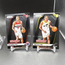 Panini Monopoly Prizm NBA Rookie Card Lot Alexandre Sarr Cody Williams