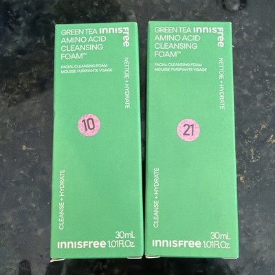 INNISFREE - GREEN TEA AMINO ACID CLEANSING FOAM - 1.01oz - EXP 7/26 - NEW IN BOX