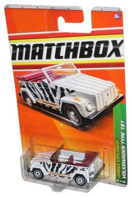 Matchbox Dschungel Explorers (2010) Weiß Volkswagen Typ 181 Toy Auto 98/100