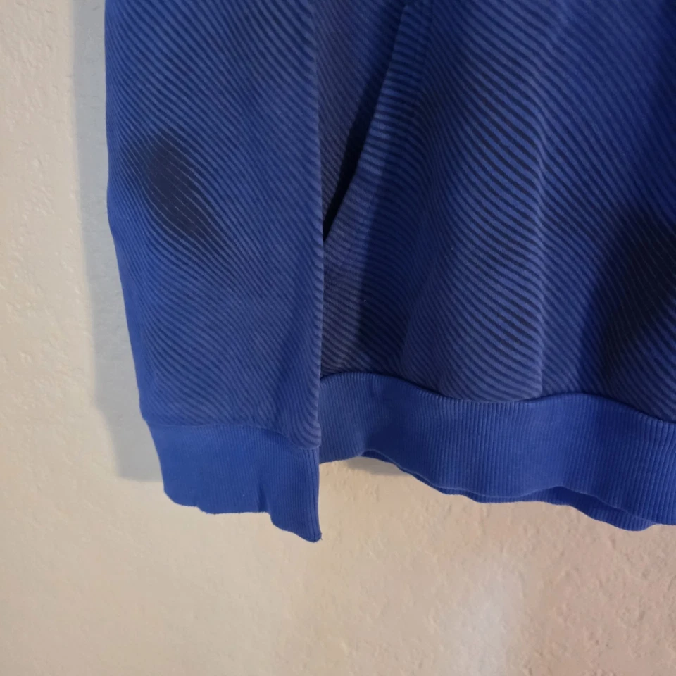 Under Armour Niños Talla Juvenil XL Azul Negro Bolsa Frontal Bolsillo Manga Larga Foto 4 de 4