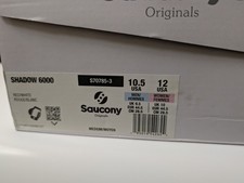 Saucony Shadow 6000 Shoes Casual Athletic Sneaker S70785-3 Red White 10.5M-12W