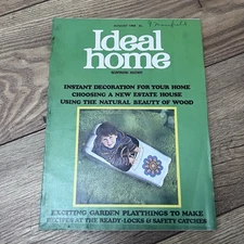 Vintage Ideal Home Magazine August 1968 Interior Design Homes Furniture