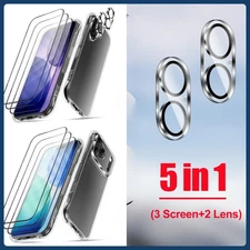 For iPhone 17 Pro/17 Pro Max 5-Piece Set - 1 Case + 3 Screen + 2 Lens Protectors