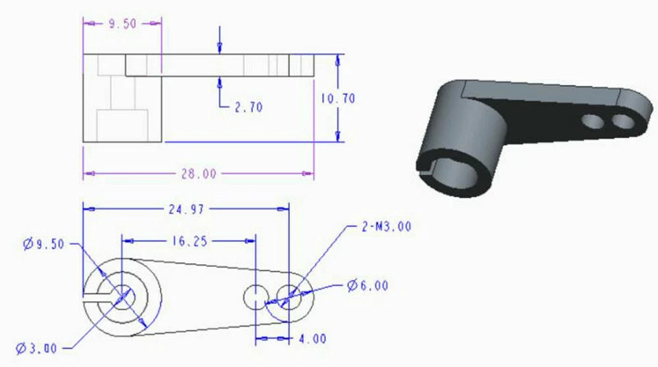 25T Aluminum Alloy Steering Servo Horn Arm Metal for 1:8 1:10 1:18 RC Car N10291 - Image 4 of 4