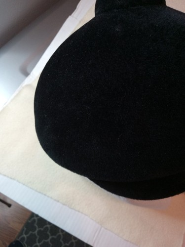 Vintage little girls velvet hat, riding cap style, Shillitos ITALY - Picture 3 of 10