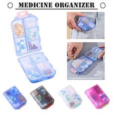 3pcs Food-grade Medicine Pill Organizers Foldable Cases BPA-free Containers Box