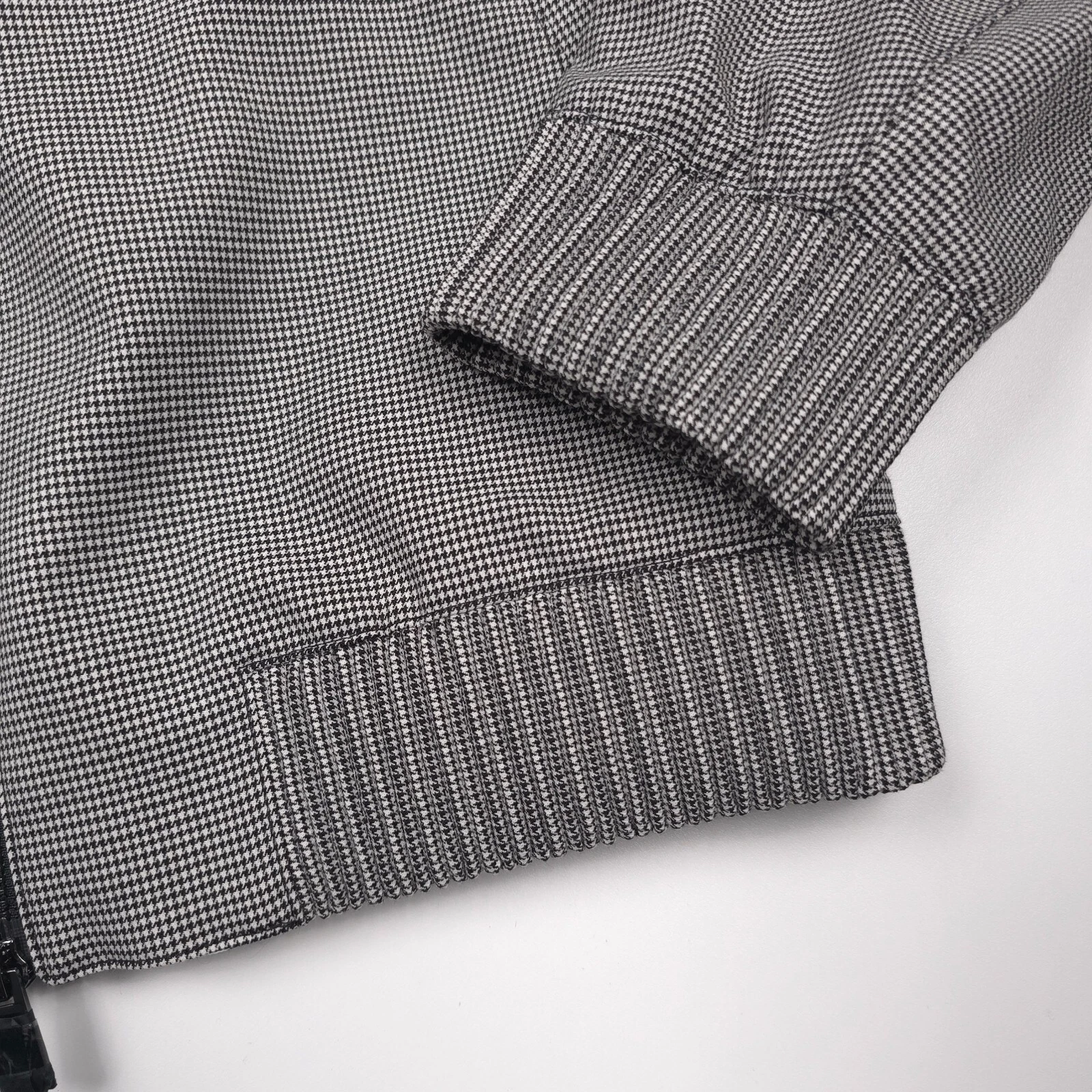 Hugo Boss C-Hanry-Wing Jacket Mens 40R Houndstooth Slim Fit Wool Full Zip NWT image 8
