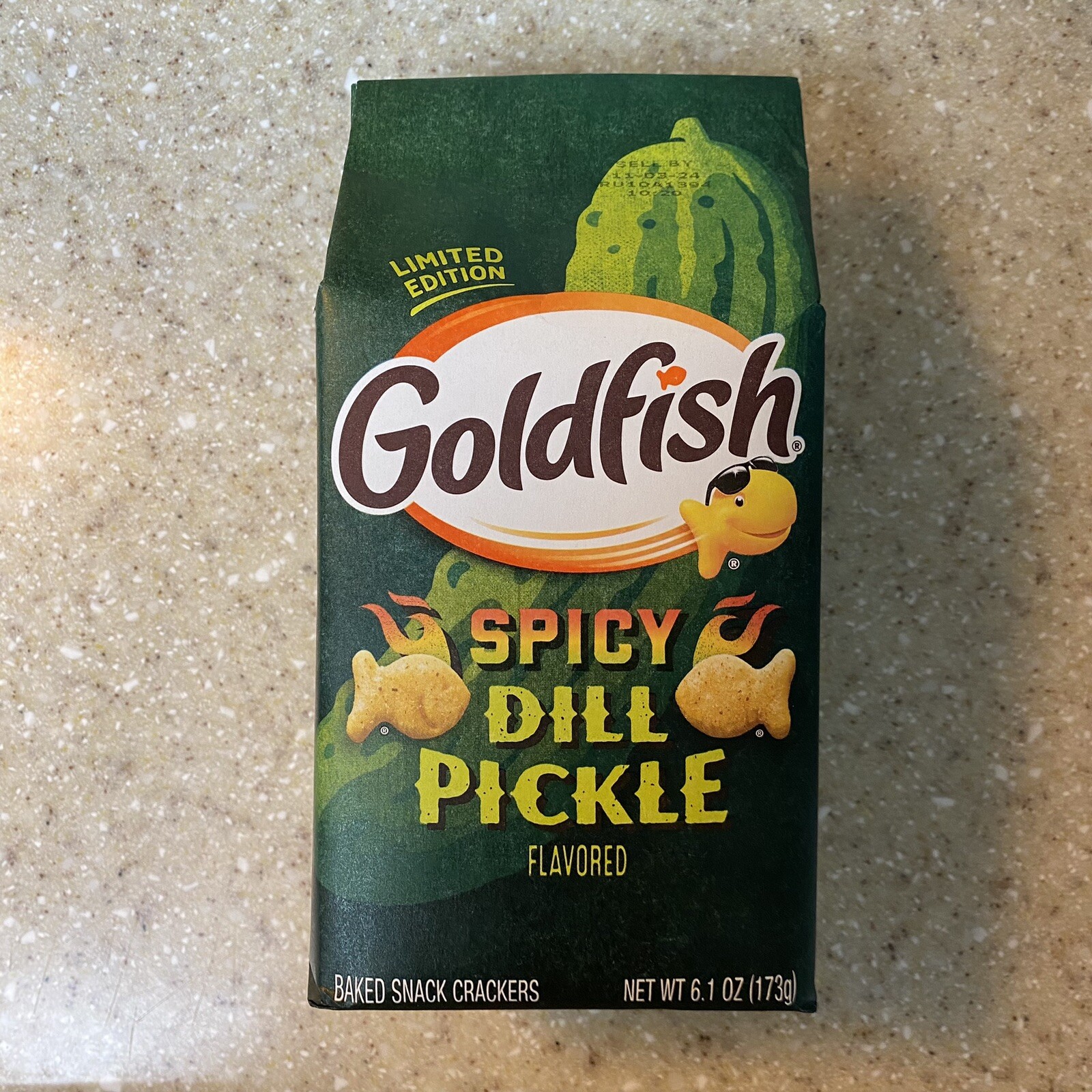 Goldfish Spicy Dill Pickle Snack Crackers Limited Edition 6.1 oz eBay