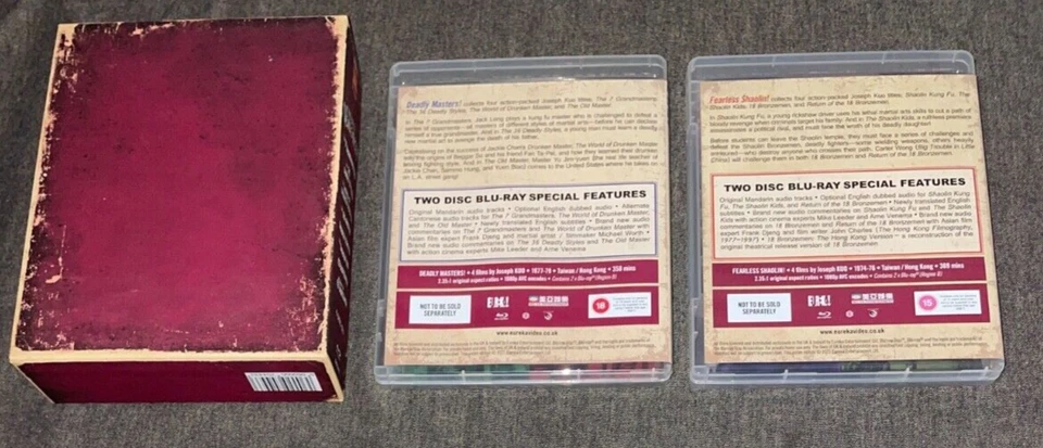 EUREKA! HARDCASE Kuo: Cinematic Vengeance!  8 Kung Fu Classics 4 x Blu-ray CARDS - Image 2 of 4