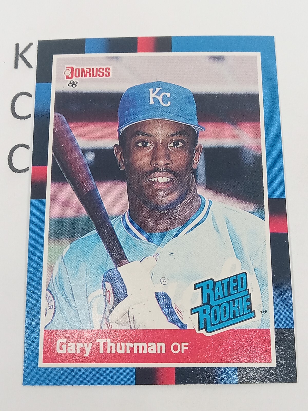 1988 Donruss Rated Rookie #44 Gary Thurman Kansas City Royals