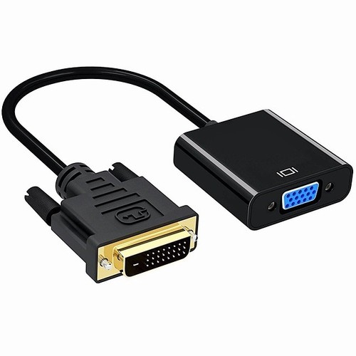 DVI-D to VGA Cable Male To Female Adapter Converter Monitor for PC Computer - Picture 2 of 2