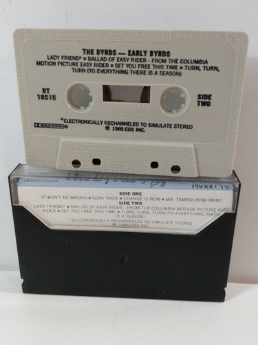 "THE BYRDS" EARLY BIRDS Cassette Tape 1985 CBS Tested - Picture 2 of 3