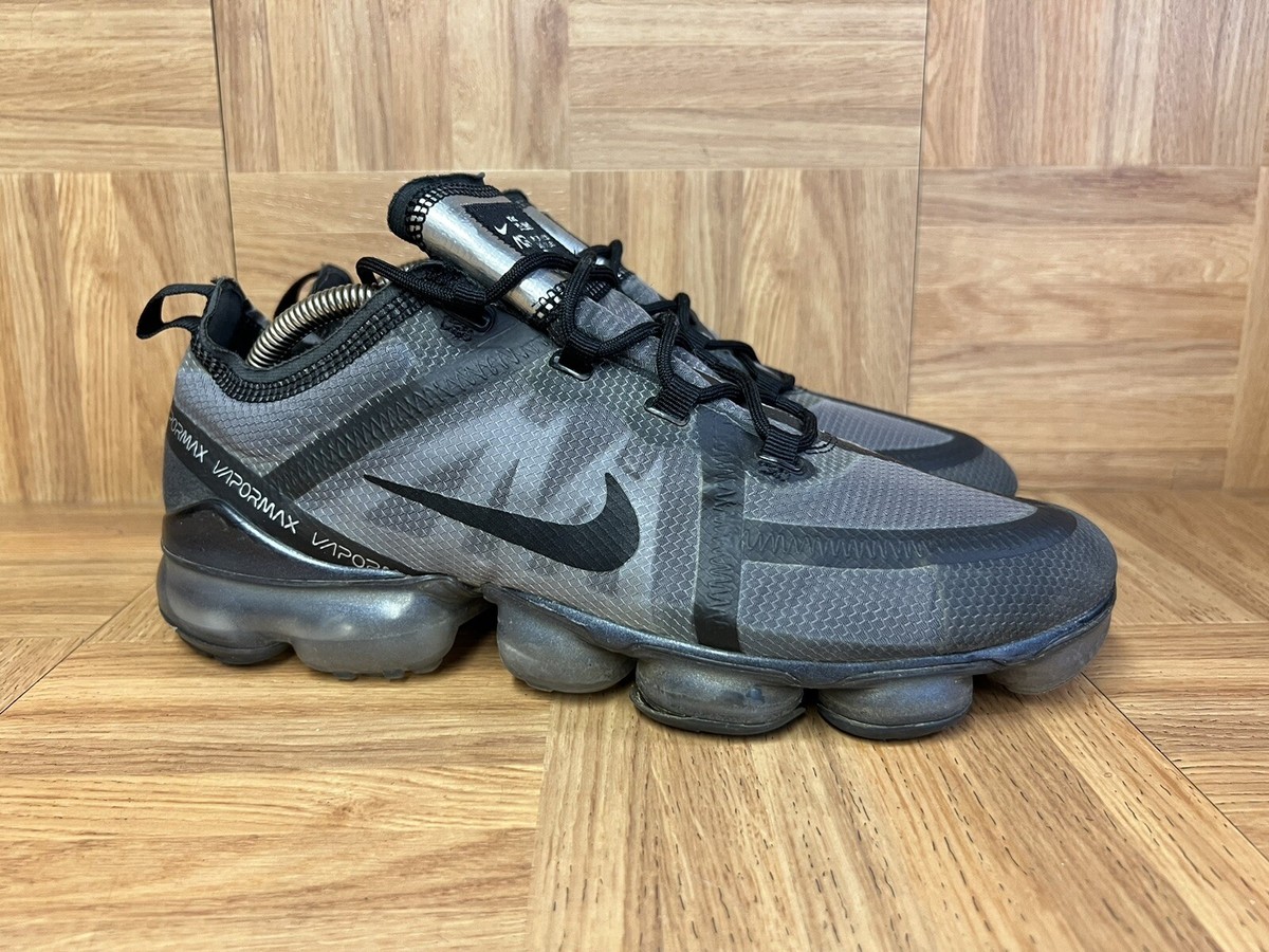 RARE🔥 Nike Air VaporMax 2019 Ghost Black Sz 9.5 Men's Running