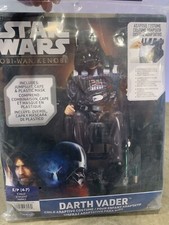 Star Wars Darth Vader Youth Halloween Costume Dress Up Child S/P 4-7 - New