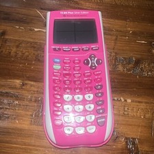 Texas Instruments TI-84 Plus C Silver Edition Graph Calculator Pink No Charger