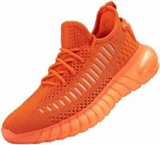 MOERDENG Womens Breathable Fashion Sneaker Damping Running Walking Orange SIZE 6