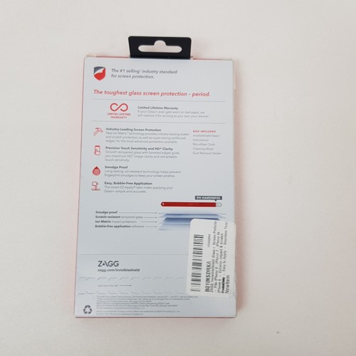 Zagg Invisible Shield Screen Protector For iPhone SE 3, 2 1, 3rd 2nd Glass plus - Photo 7 sur 9