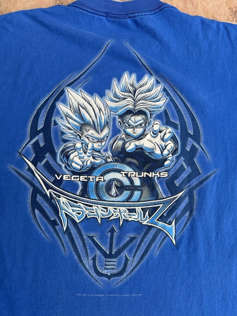 Vintage RARE 2001 Dragon Ball Z T-Shirt Vegeta Trunks Super Vintage RARE 2001 Dragon Ball Z T-Shirt Vegeta Trunks Super