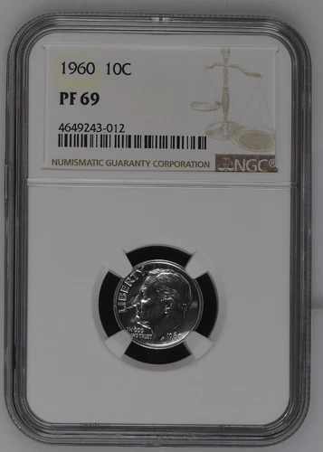 1960 P Dimes Roosevelt NGC PF-69