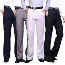 Pantaloni A Zampa D'Elefante Da Uomo Vintage Slim Flare Formali Anni '60 '70