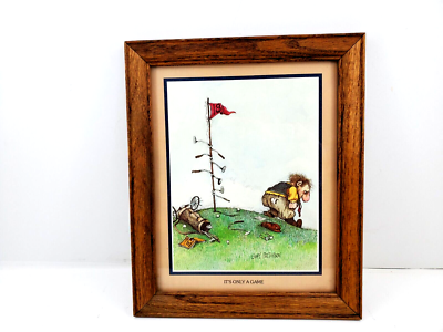Gary Patterson IT S ONLY A GAME Framed signed Golf Print | eBay