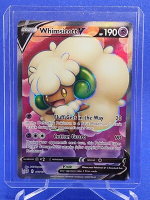 whimsicott v pokemon card value - 064/172 Ultra Rare [Grass] Whimsicott V SR s9 107/100