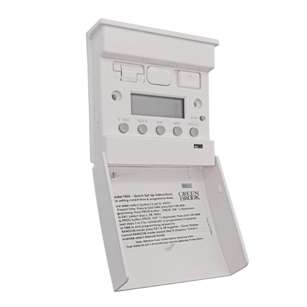 Greenbrook T40S 7 Day Electronic Wall Switch Security Timer