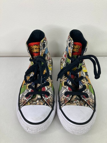 Converse Chuck Taylor x Looney Tunes All Star High Top Tennis Shoes Youth Sz 13 - Picture 2 of 10