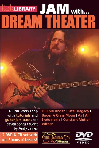 Lick Library JAM WITH John Petrucci DREAM THEATER Guitar Video Lesson 2-DVD + CD
