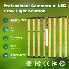 Phlizon 1000W 640W LED Grow Light Bar Full Spectrum Commercial Indoor Plants Veg