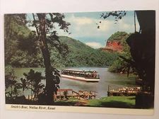 Smith’s Boat Wailua River Kauai Hawaii Vintage Postcard