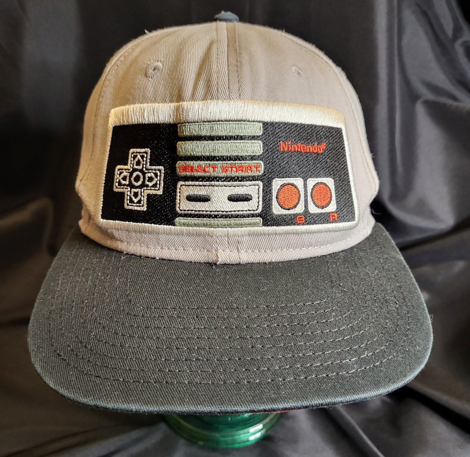 Nintendo Brand NES Controller Hat Cap Snapback Gr… - image 1