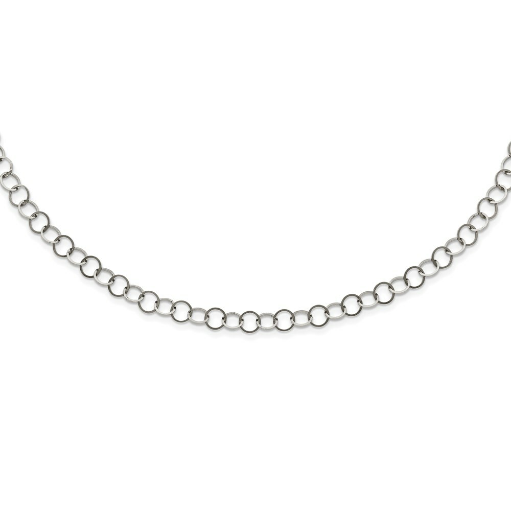 Ожерелье из полированной нержавеющей стали диаметром 6 мм с кольцевым соединением 5890₽